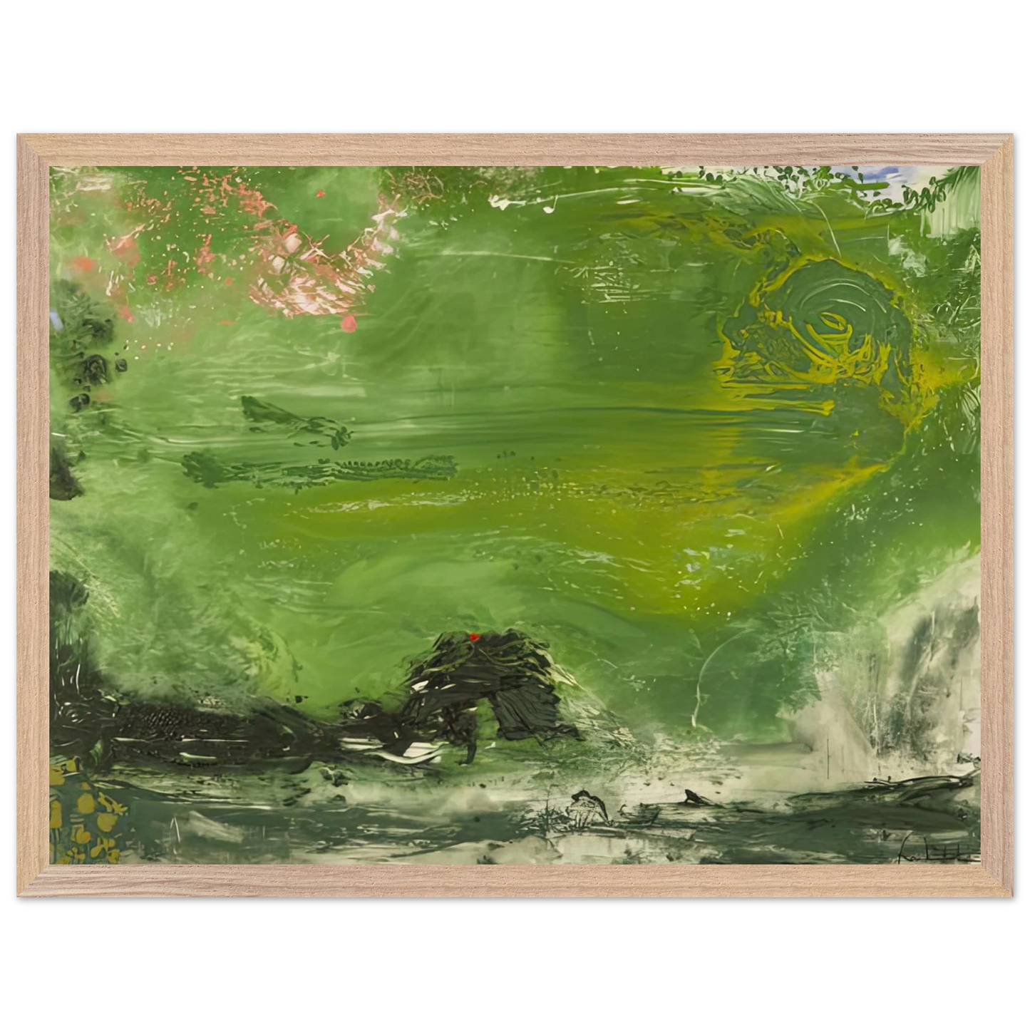 Helen Frankenthaler - Overture, 1992- Wall Art - 60x80 cm / 24x32 inches - Fine Art Poster-canvas - -