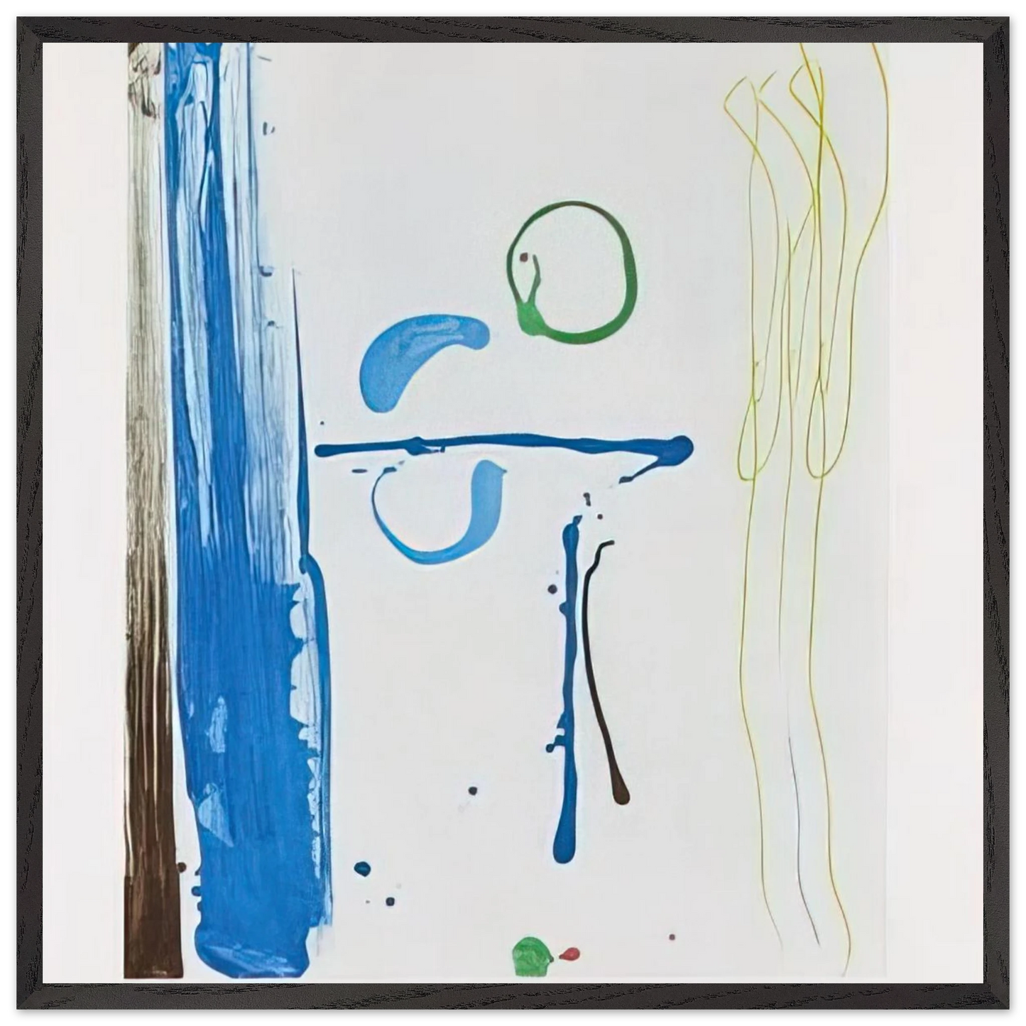 Helen Frankenthaler - Sunshine After Rain - 1987 Wall art - 30x45 cm / 12x18 inches - Premium Wooden Framed Poster With Fine Art Paper-canvas - Wood frame