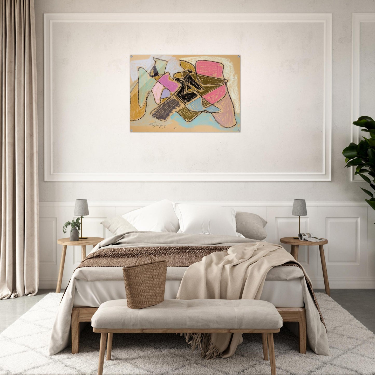 Untitled - 1945 - Charles Lapicque Acrylic Print - 70x100 cm / 28x40″ inches