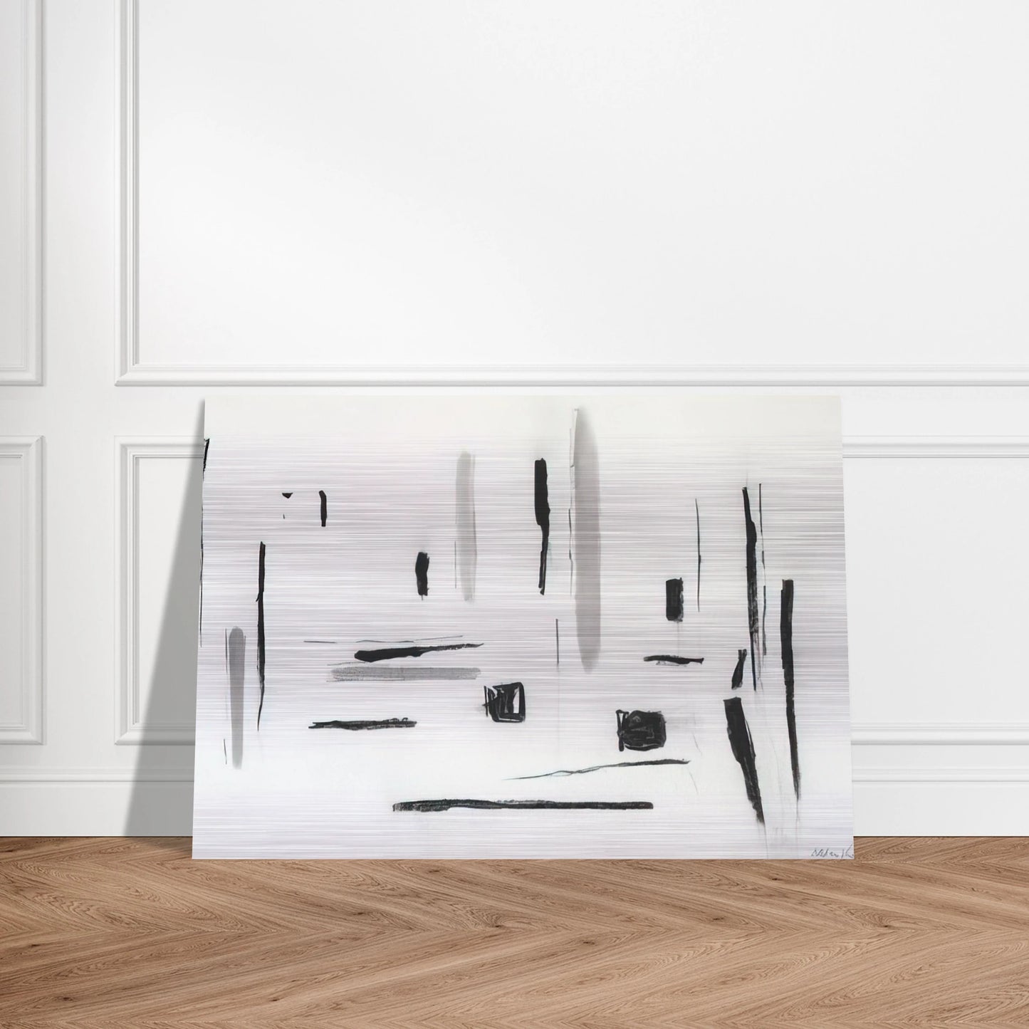 UNTITLED 1977 - Esteban Vicente Brushed Aluminum Print - 70x100 cm / 28x40 inches | Esteban Vicente Aluminum Print | Esteban Vicente Prints