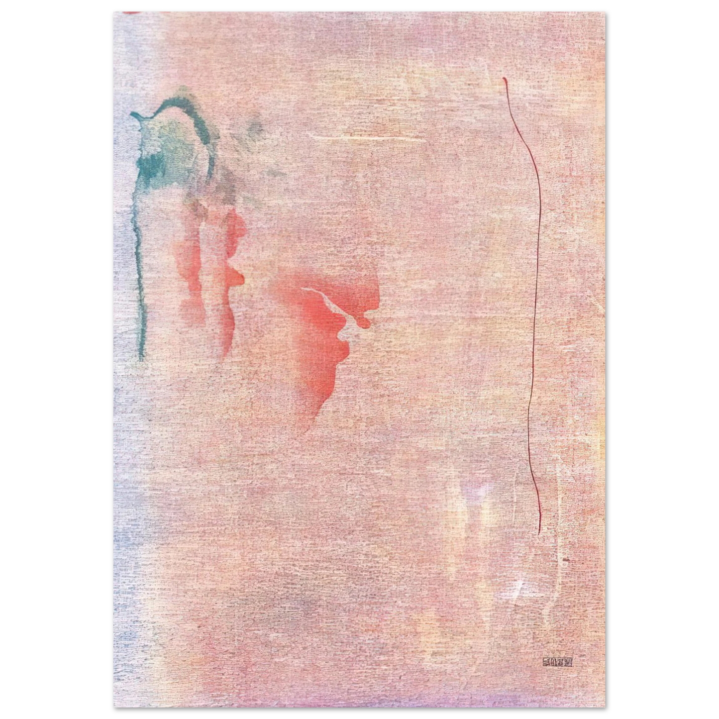 Helen Frankenthaler - Cedar Hill - 1983 Wall art - 45x60 cm / 18x24 inches - Premium Wooden Framed Poster With Fine Art Paper-canvas - Wood frame