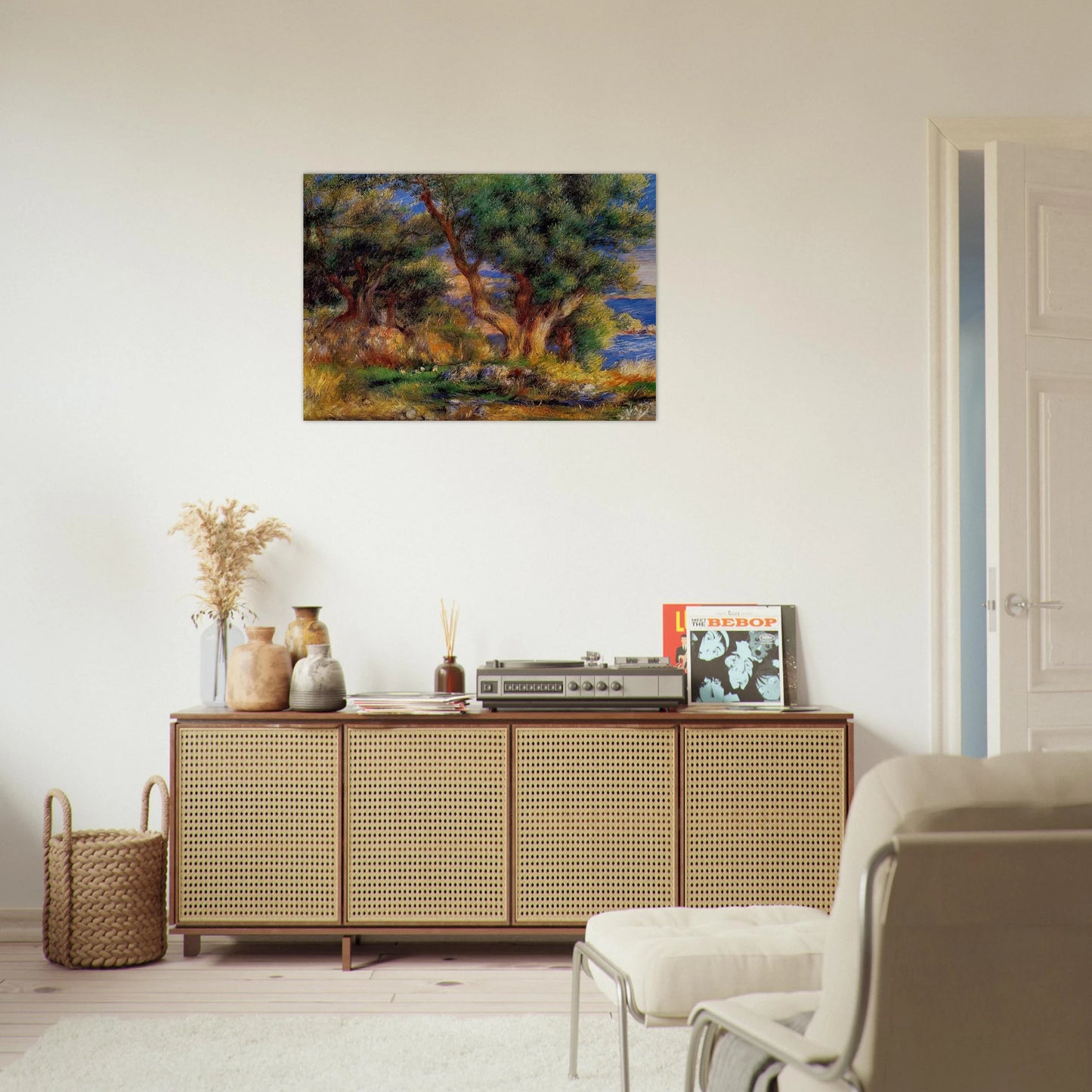 Landscape near Manton - Pierre-Auguste Renoir Brushed Aluminum Print - 70x100 cm / 28x40 inches | Pierre-Auguste Renoir Aluminum Print | Pierre-Auguste Renoir Prints