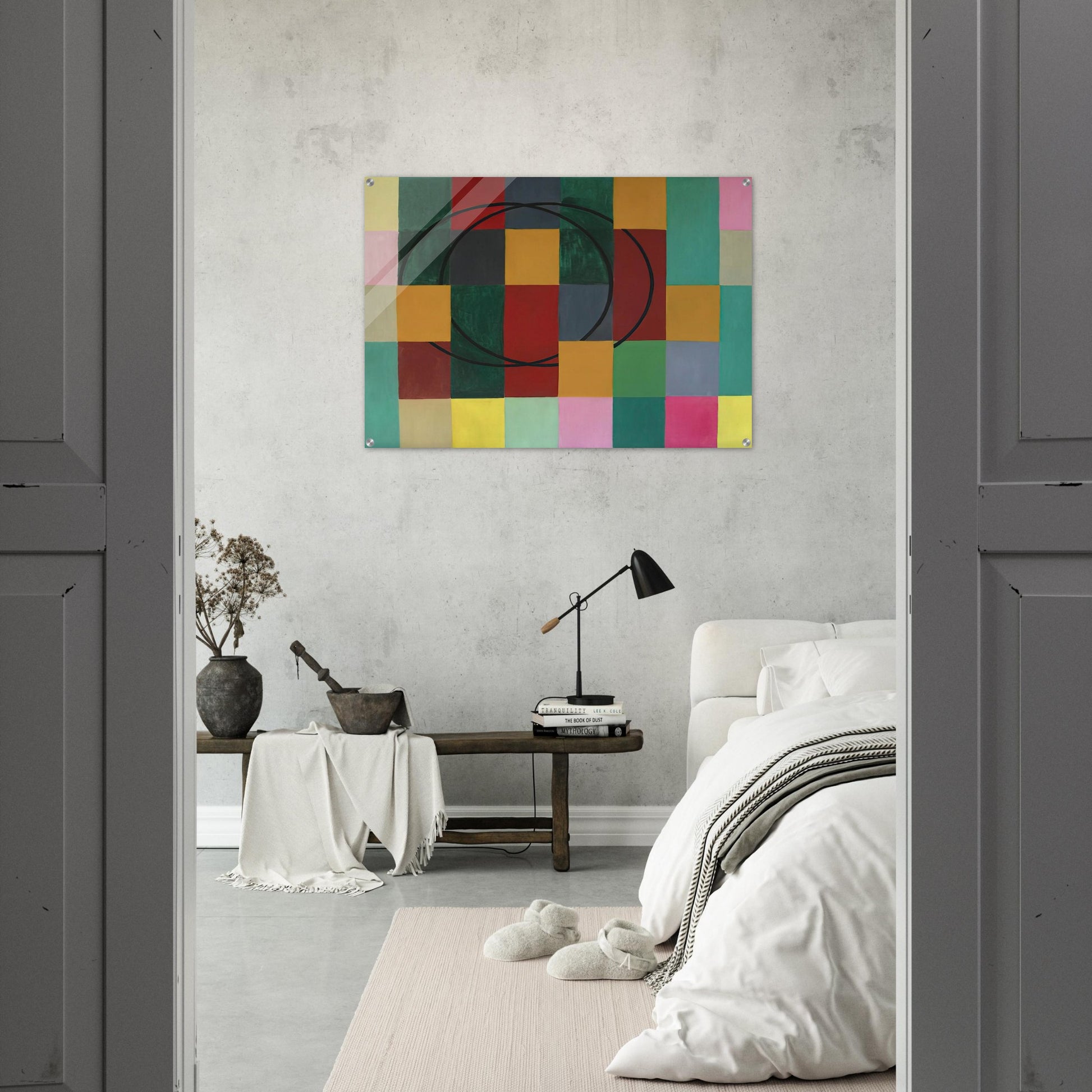 Die Fremden Kreise - 1963 - Johannes Itten Acrylic Print - 70x100 cm / 28x40″ inches