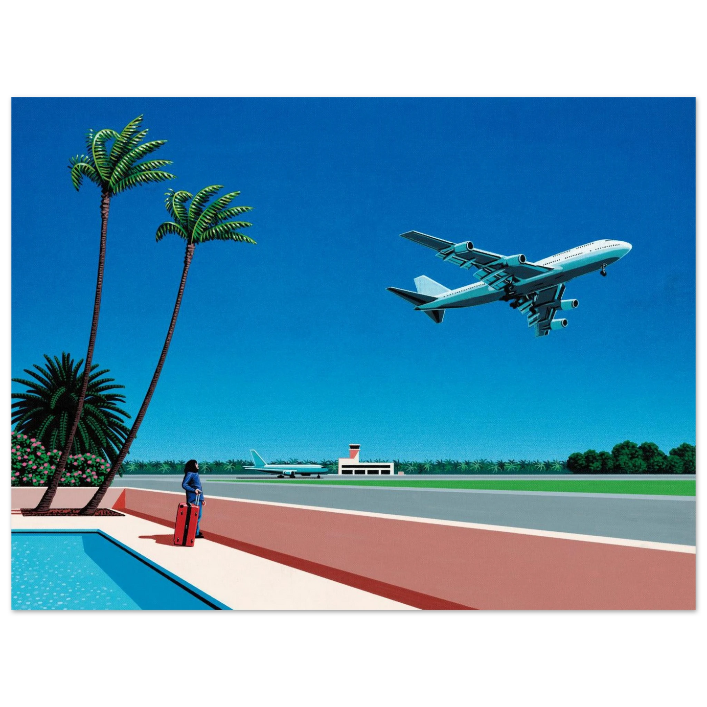 Hiroshi Nagai - Finest B-R-E-E-Z-E Takeoff Wall Art - 21x29.7 cm / 8x12" - Fine Art Poster - -