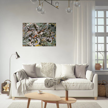 UNTITLED GREEN SILVER 1949 - Jackson Pollock Brushed Aluminum Print - 70x100 cm / 28x40 inches | Jackson Pollock Aluminum Print | Jackson Pollock Prints