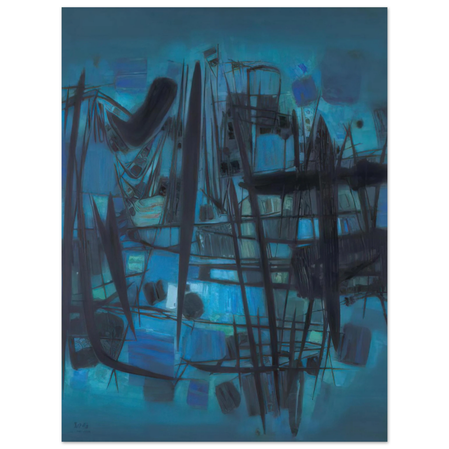 Chu teh Chun - MILLE VIES SE CACHENT DANS LE BOIS  75x100 cm / 30x40inches Fine Art Poster