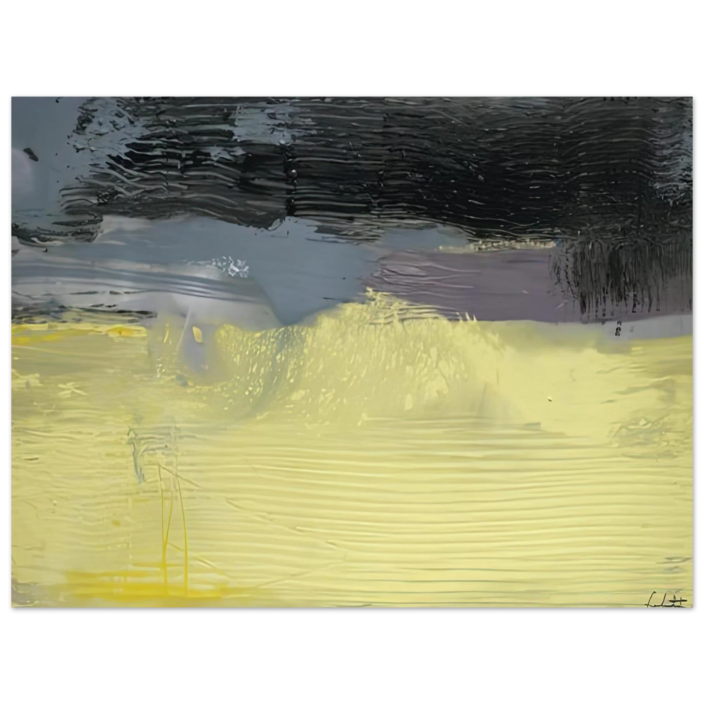 Helen Frankenthaler - Sandstorm, 1992- Wall Art - 30x40 cm / 12x16 inches - Premium Wooden Framed Poster With Fine Art Paper-canvas - Wood frame