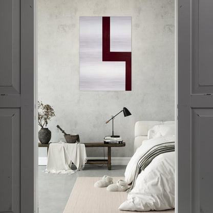Acracropolis - Al Held Brushed Aluminum Print - 70x100 cm / 28x40 inches | Al Held Aluminum Print | Al Held Prints