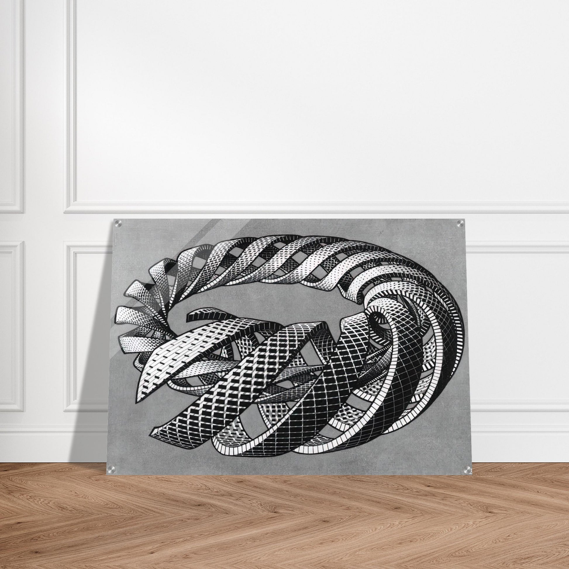 SPIRALS - MC Escher Acrylic Print - 70x100 cm / 28x40″ inches | Maurits Cornelis Escher Prints