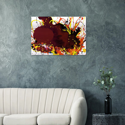 Untitled  SFP94-139  SFF 1809  - Sam Francis Brushed Aluminum Print - 70x100 cm / 28x40 inches | Sam Francis Aluminum Print | Sam Francis Prints