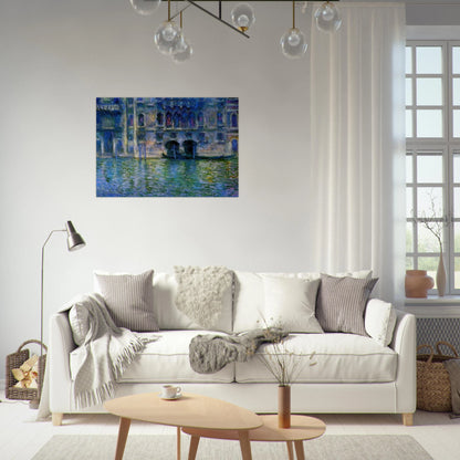 Palazzo da Mula at Venice - claude monet Brushed Aluminum Print - 70x100 cm / 28x40 inches | claude monet Aluminum Print | claude monet Prints
