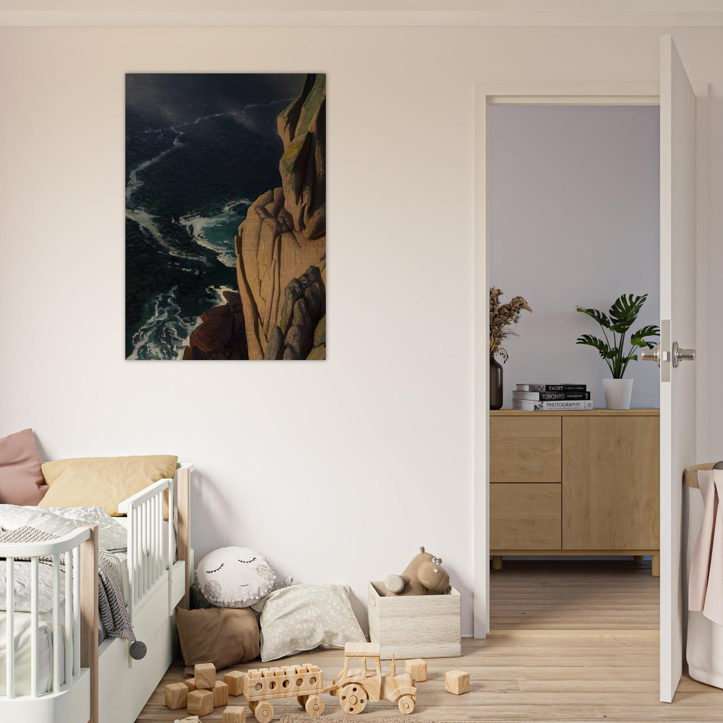 THE CRUEL SEA 1967 - Laura Knight Brushed Aluminum Print - 70x100 cm / 28x40 inches | Laura Knight Aluminum Print | Laura Knight Prints