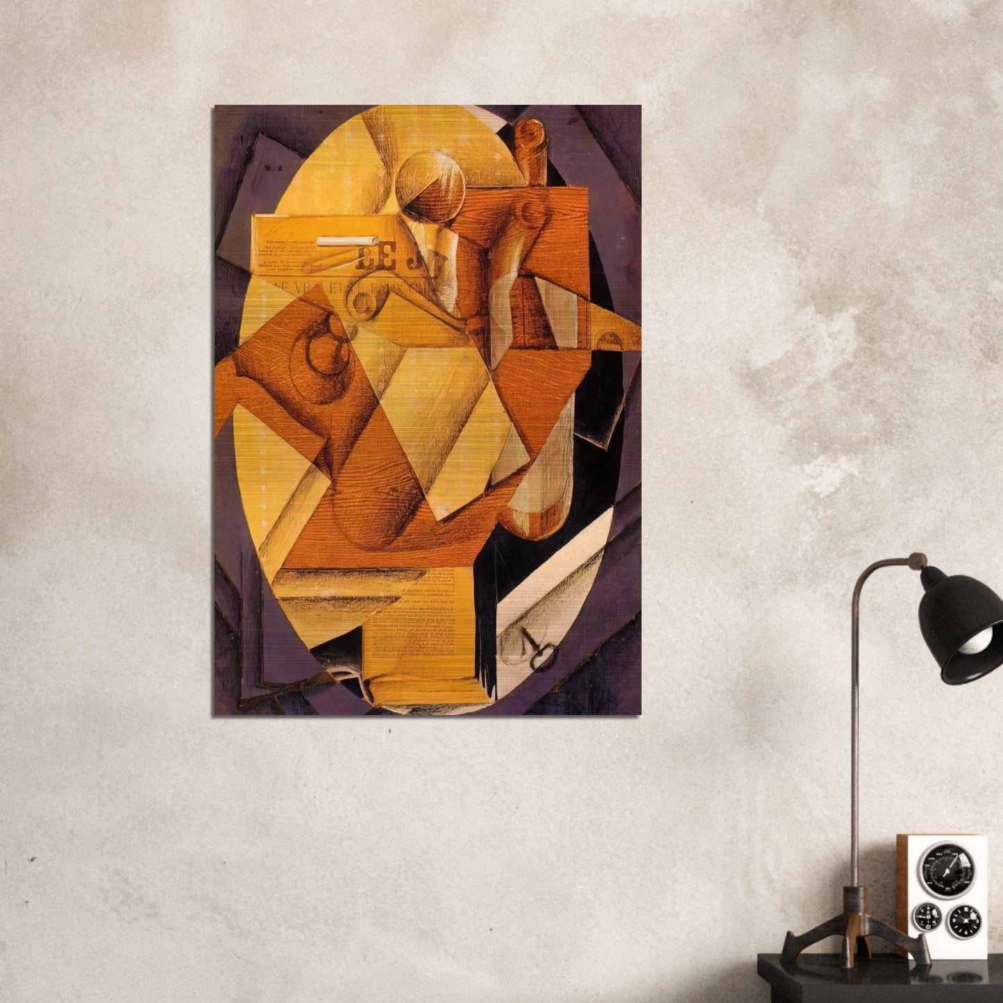 THE TABLE 1914 - Juan Gris Brushed Aluminum Print - 70x100 cm / 28x40 inches | Juan Gris Aluminum Print | Juan Gris Prints