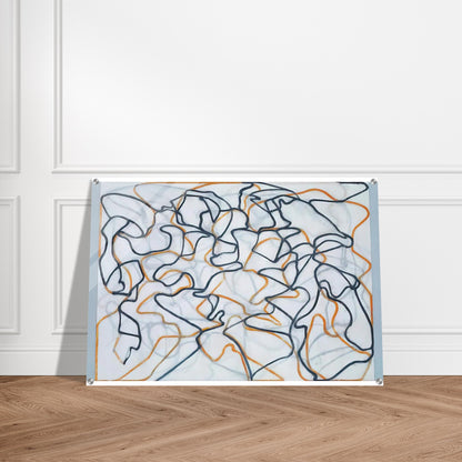 White Ground Letter - 2010 - Brice Marden Acrylic Print - 70x100 cm / 28x40″ inches