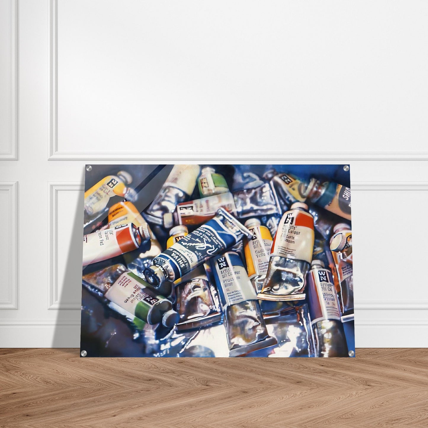 SHIVA BLUE 1973 - Audrey Flack Acrylic Print - 70x100 cm / 28x40″ inches