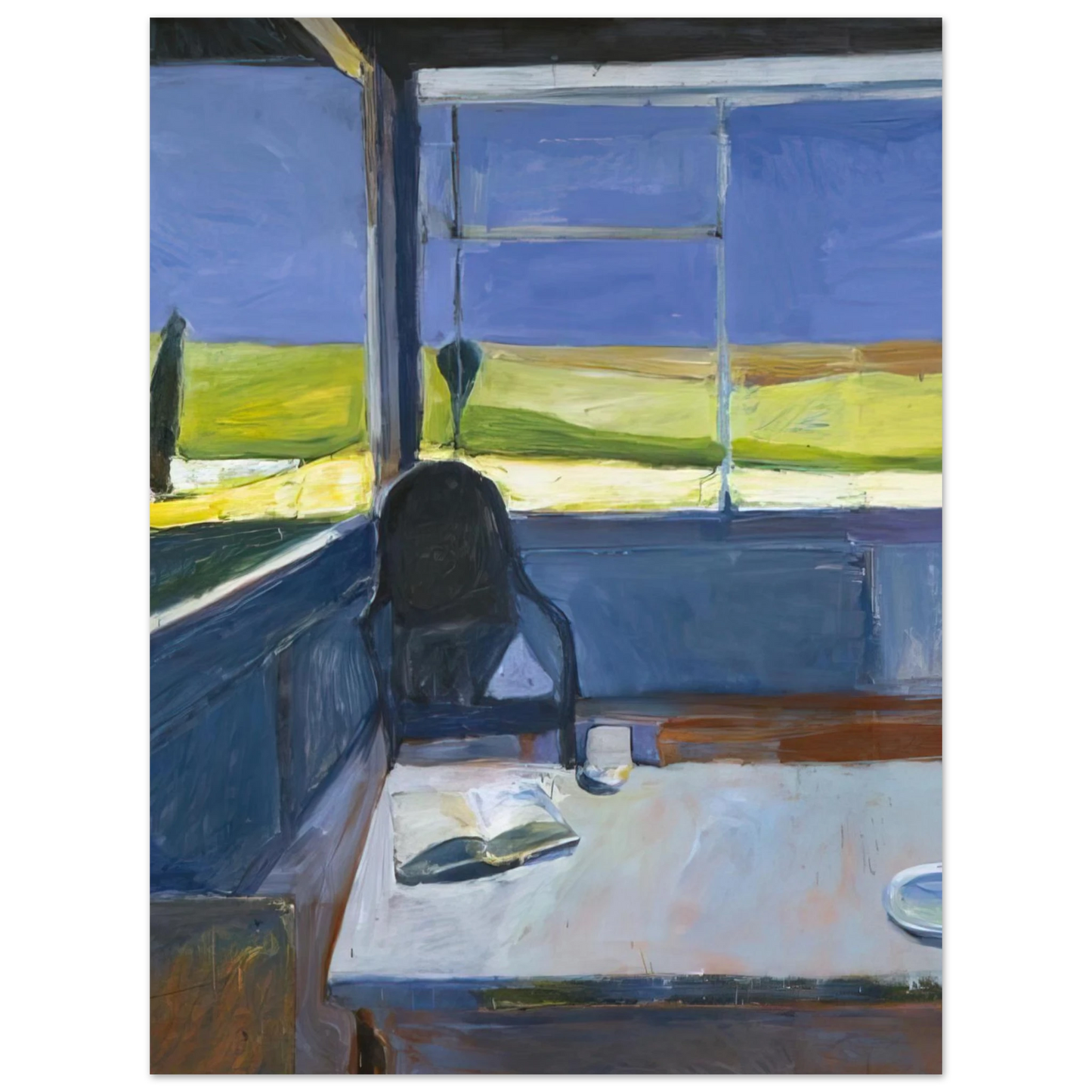 Richard Diebenkorn - Interior with Book  75x100 cm / 30x40inches Fine Art Poster