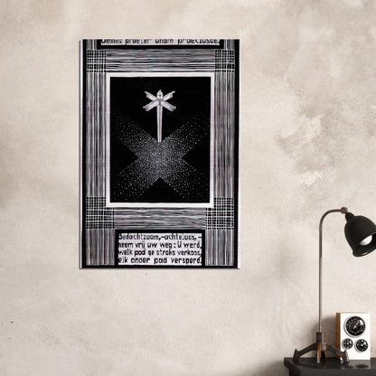 EMBLEMATA SIGNPOST - MC Escher Brushed Aluminum Print - 70x100 cm / 28x40 inches | MC Escher Aluminum Print | MC Escher Prints
