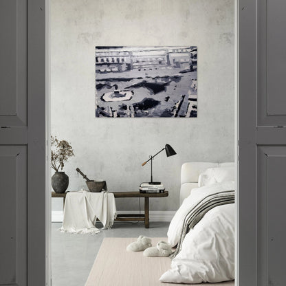TOWNSCAPE M6 1968 - Gerhard Richter Brushed Aluminum Print - 70x100 cm / 28x40 inches | Gerhard Richter Aluminum Print | Gerhard Richter Prints
