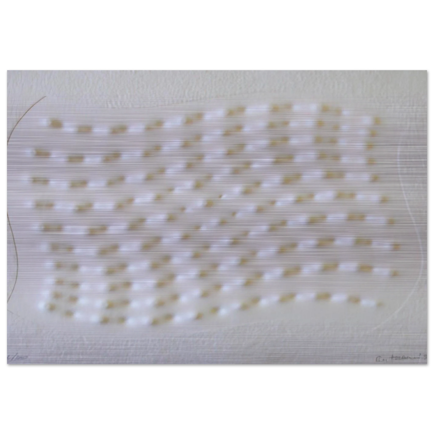 Superficie III - 1995 - Enrico Castellani Brushed Aluminum Print - 70x100 cm / 28x40 inches | Enrico Castellani Aluminum Print | Enrico Castellani Prints