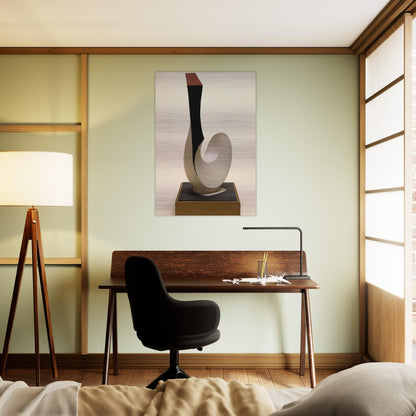CHICKEN AND EGG 1946 - Kurt Schwitters Brushed Aluminum Print - 70x100 cm / 28x40 inches | Kurt Schwitters Aluminum Print | Kurt Schwitters Prints