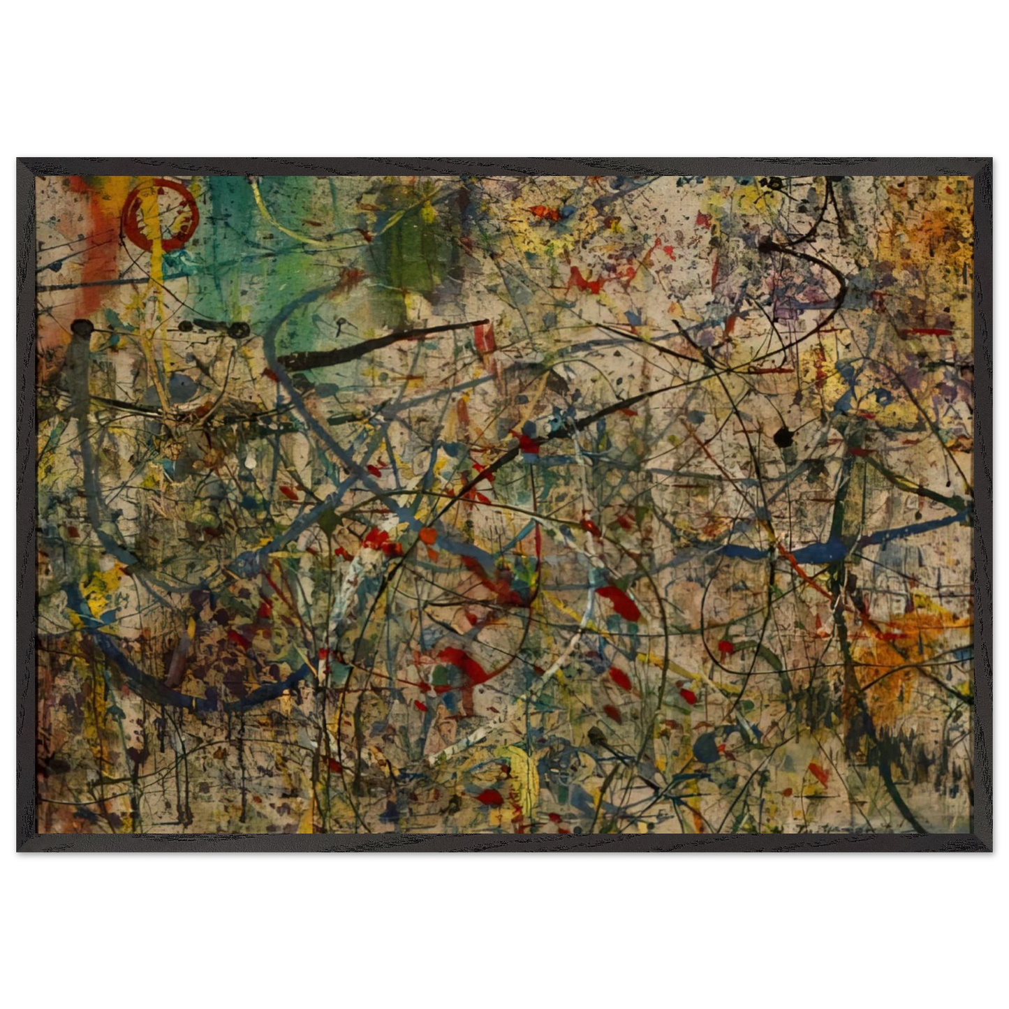 Untitled N21 - Taro Yamamoto 70x100 cm / 28x40 inches Framed Art Print – Black Wooden Frame