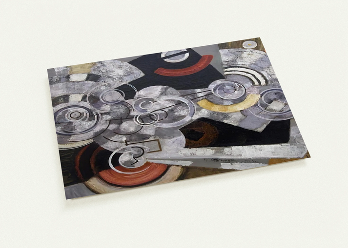 Fanny Machine - The machinery By Frantisek Kupka Pack of 10 Post Cards | Frantisek Kupka Post Cards | A6 (10.5 x 14.8 cm) - 4.1 x 5.8 inches