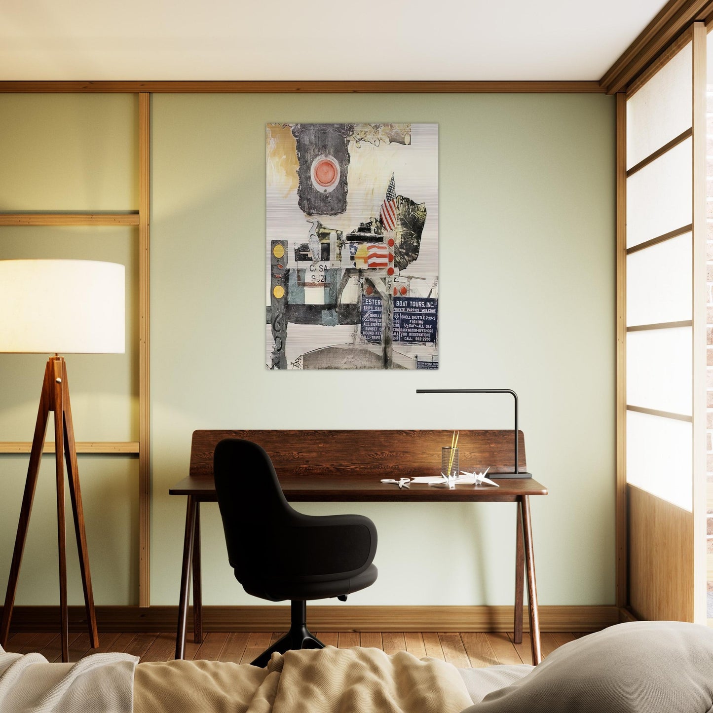 CAPTIVA CODA 2002 - Robert Rauschenberg Brushed Aluminum Print - 70x100 cm / 28x40 inches | Robert Rauschenberg Aluminum Print | Robert Rauschenberg Prints
