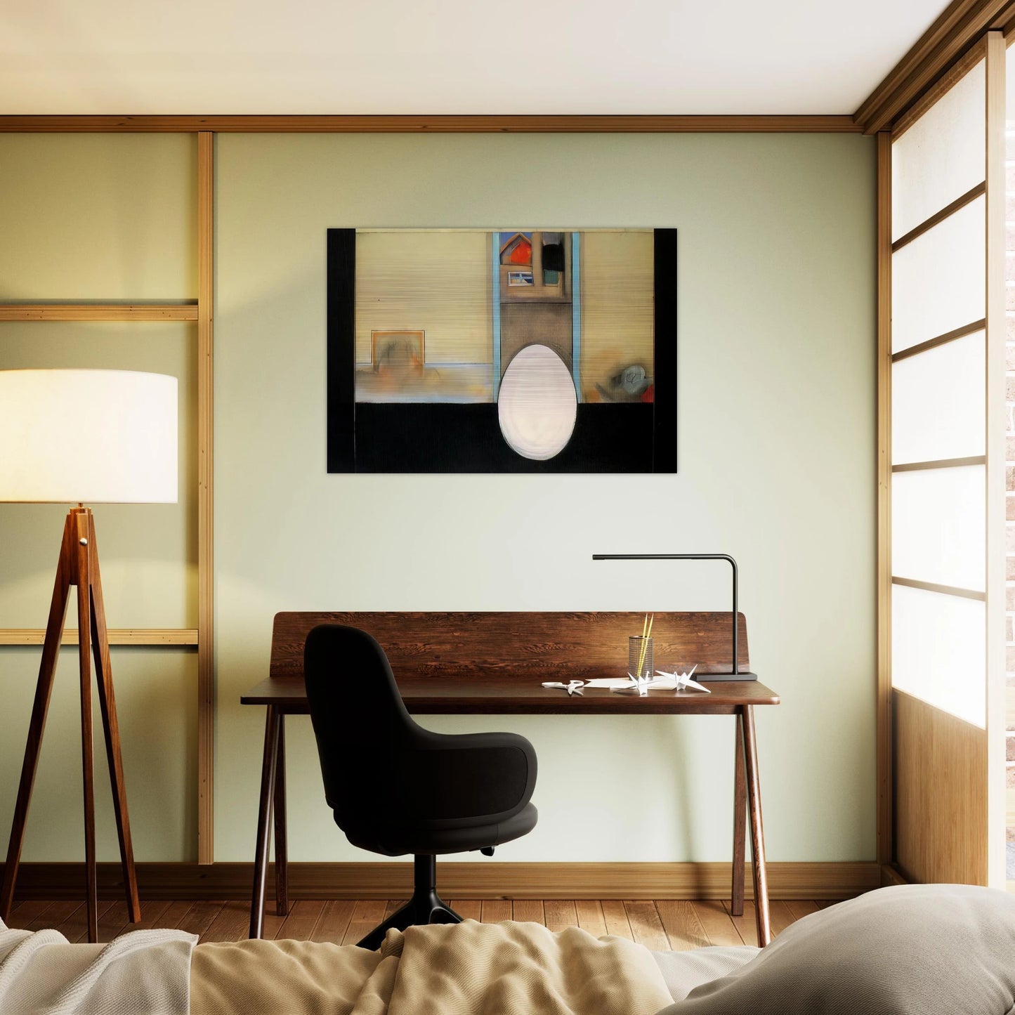 The House - Feminist Art - Miriam Schapiro Brushed Aluminum Print - 70x100 cm / 28x40 inches | Miriam Schapiro Aluminum Print | Miriam Schapiro Prints