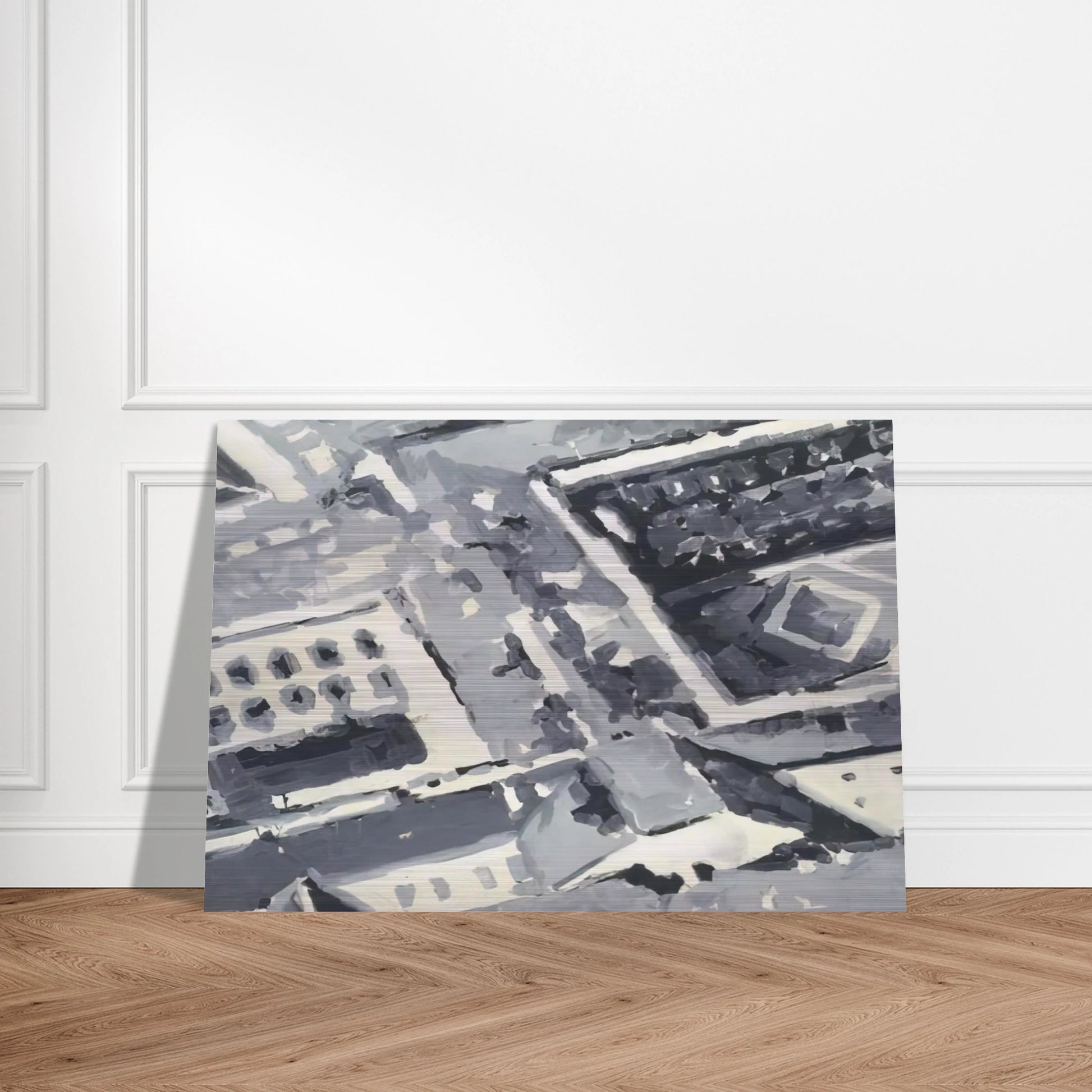 TOWNSCAPE M1 1968 - Gerhard Richter Brushed Aluminum Print - 70x100 cm / 28x40 inches | Gerhard Richter Aluminum Print | Gerhard Richter Prints