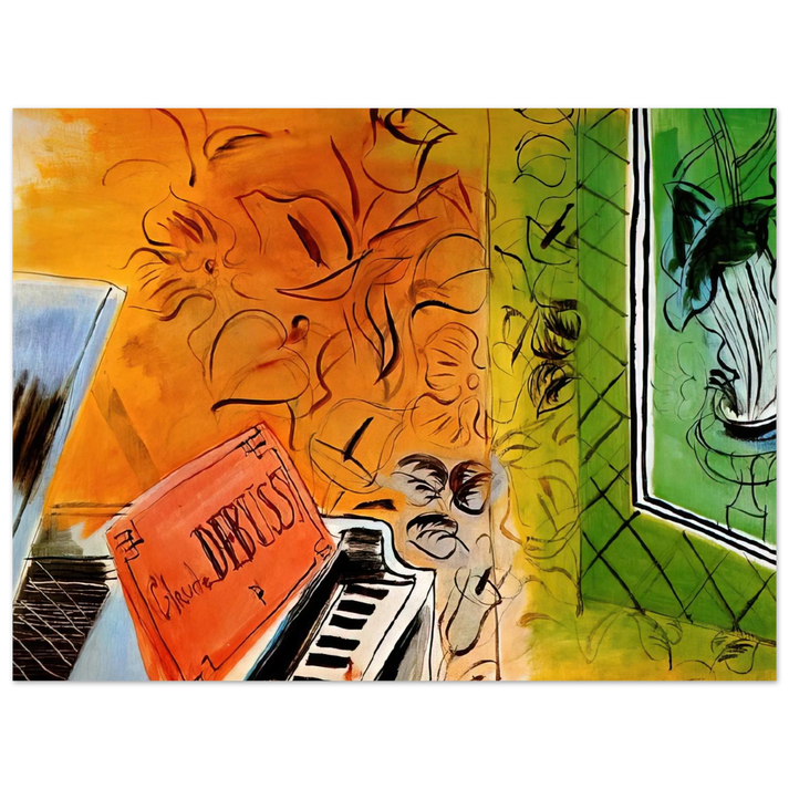 Raoul Dufy - HOMAGE TO CLAUDE DEBUSSY 1952  75x100 cm / 30x40inches Fine Art Poster