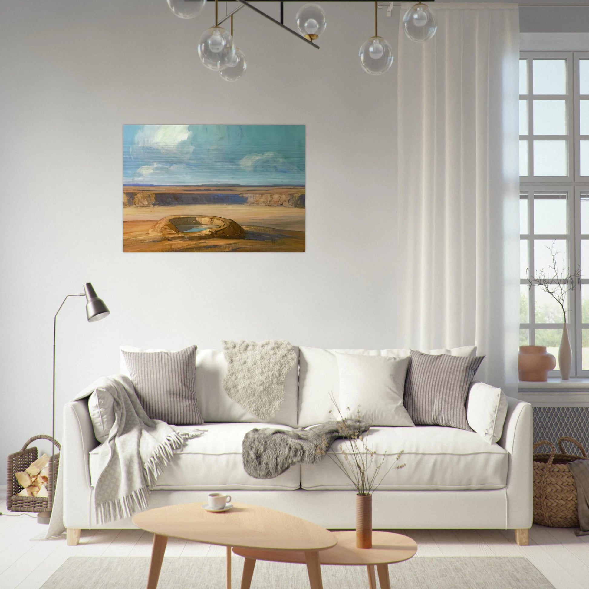 The Waterhole - Tonalism - Xavier Martinez Brushed Aluminum Print - 70x100 cm / 28x40 inches | Xavier Martinez Aluminum Print | Xavier Martinez Prints