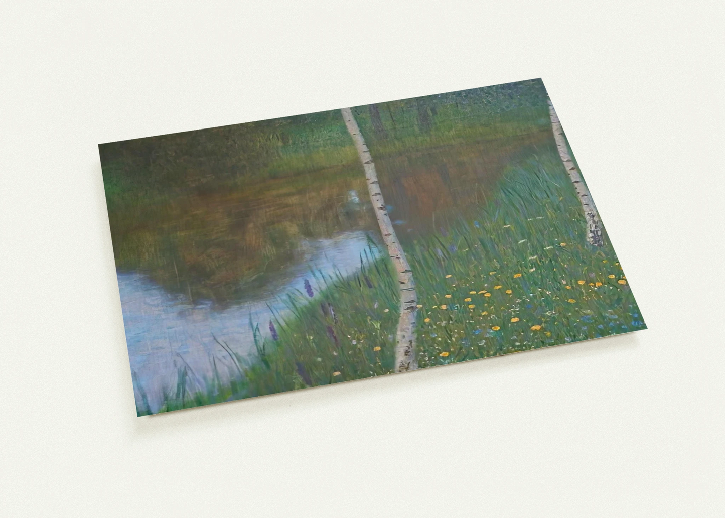 LAKESIDE WITH BIRCH TREES 1901 By Gustav Klimt Pack of 10 Post Cards | Gustav Klimt Post Cards | A6 (10.5 x 14.8 cm) - 4.1 x 5.8 inches