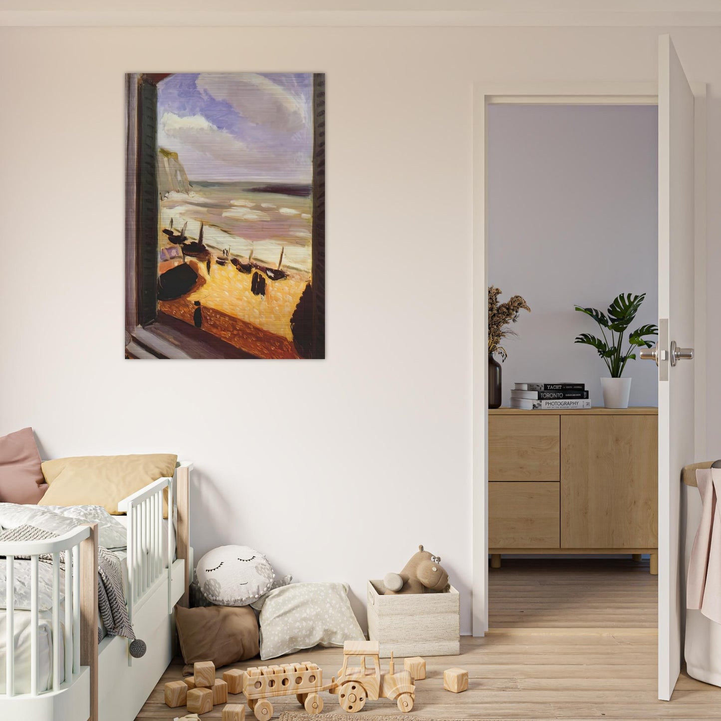 OPEN WINDOW AT ETRETAT 1921 - Henri Matisse Brushed Aluminum Print - 70x100 cm / 28x40 inches | Henri Matisse Aluminum Print | Henri Matisse Prints