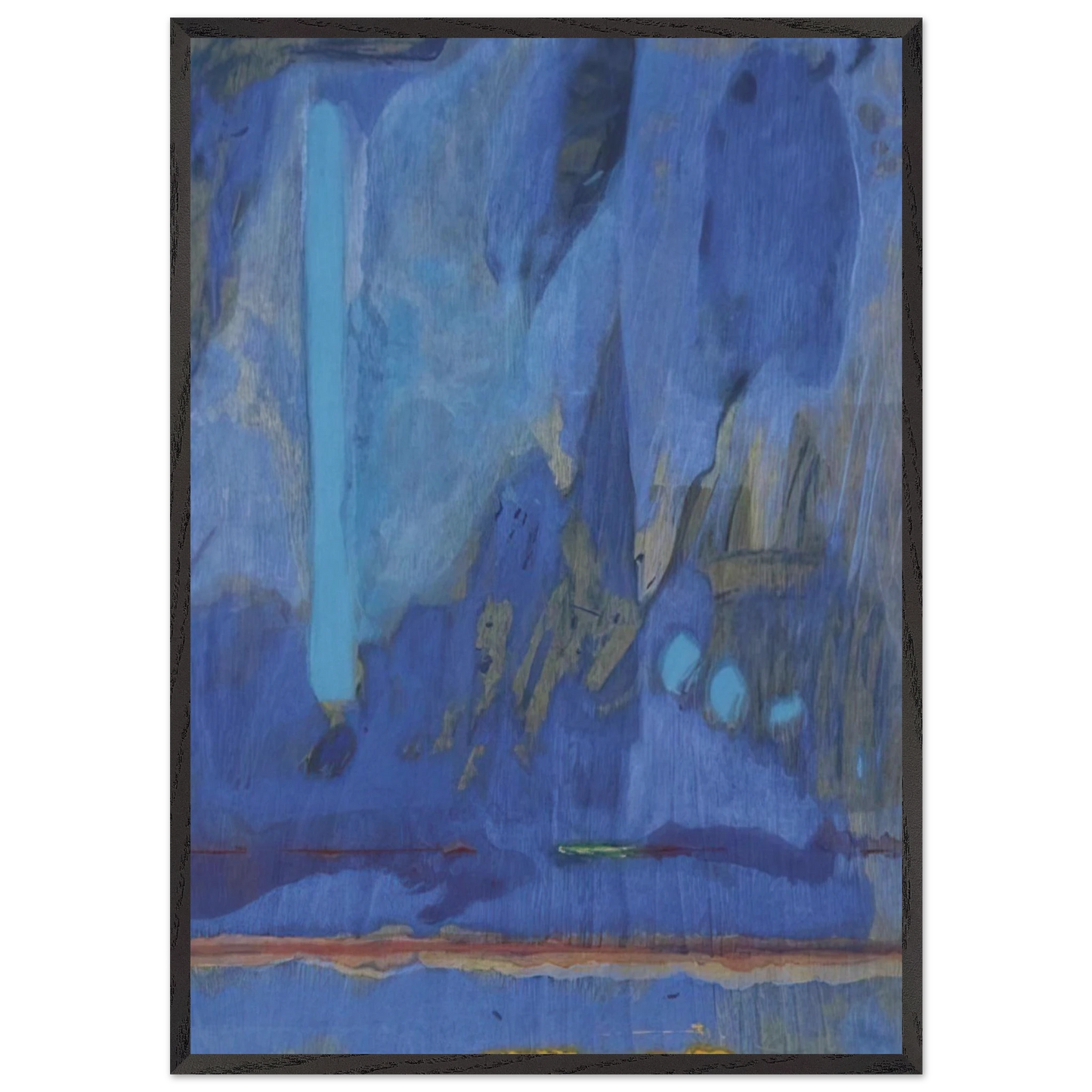 Tales of Genji III - 1998 - Helen Frankenthaler 70x100 cm / 28x40 inches Framed Art Print – Black Wooden Frame