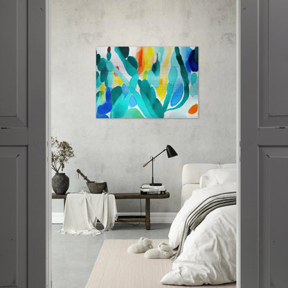 Green Swing - Alice Baber Brushed Aluminum Print - 70x100 cm / 28x40 inches | Alice Baber Aluminum Print | Alice Baber Prints