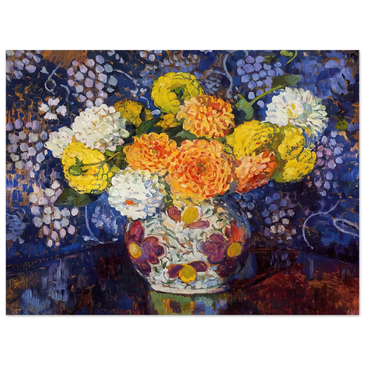 Theo van Rysselberghe - VASE OF FLOWERS 1907  75x100 cm / 30x40inches Fine Art Poster