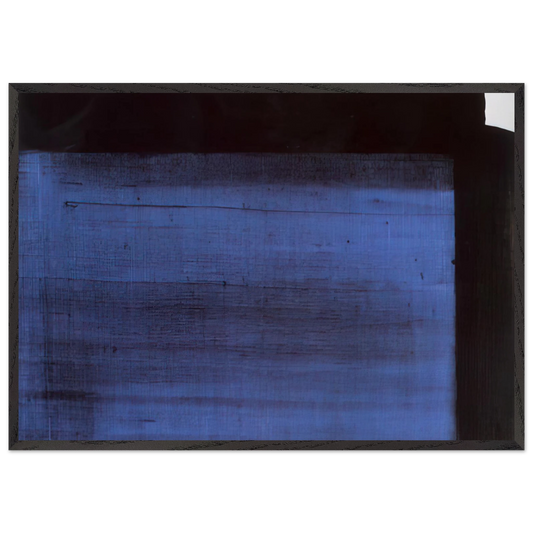 Peinture 19 mai 1982 - 1982 - Pierre Soulages 70x100 cm / 28x40 inches Framed Art Print – Black Wooden Frame
