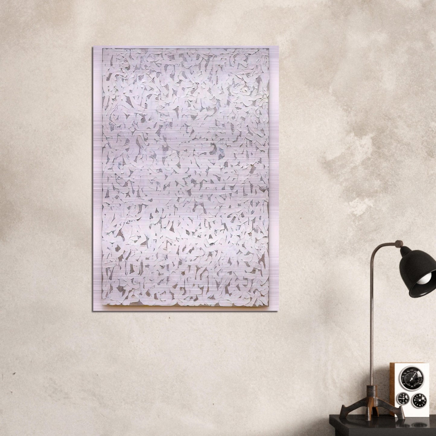 Points - Robert Ryman Brushed Aluminum Print - 70x100 cm / 28x40 inches | Robert Ryman Aluminum Print | Robert Ryman Prints