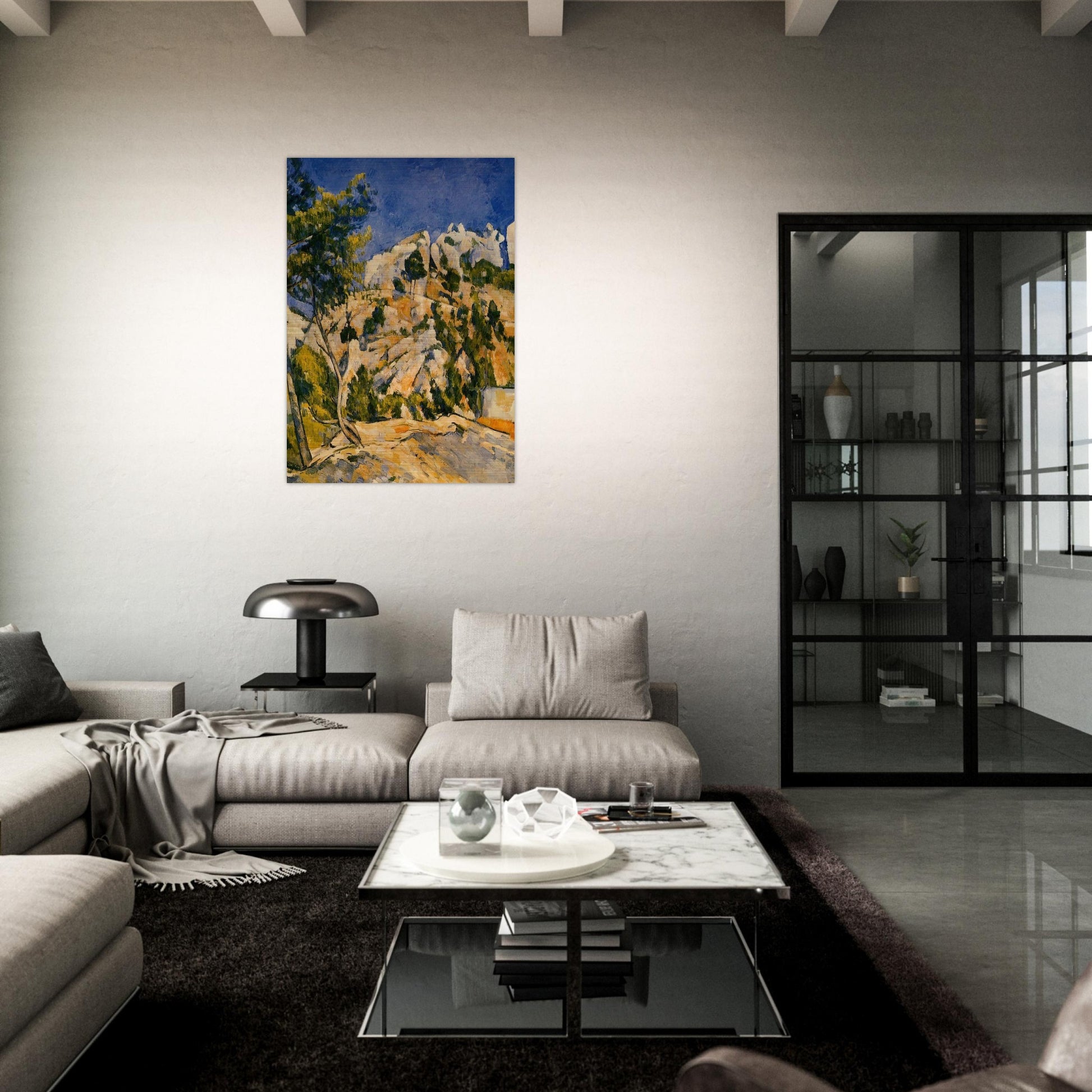 Bottom of the Ravine - Paul Cézanne Brushed Aluminum Print - 70x100 cm / 28x40 inches | Paul Cézanne Aluminum Print | Paul Cézanne Prints