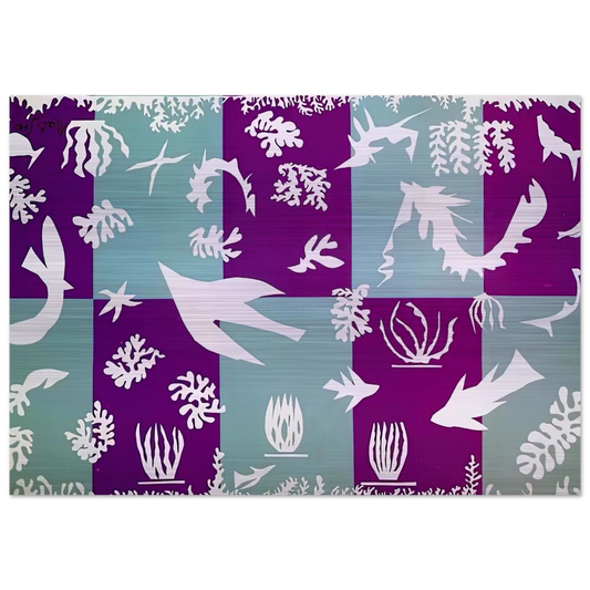 POLYNESIA LA MER 1946 - Henri Matisse Brushed Aluminum Print - 70x100 cm / 28x40 inches | Henri Matisse Aluminum Print | Henri Matisse Prints