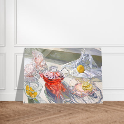 HERB TEA 1995 - Janet Fish Acrylic Print - 70x100 cm / 28x40″ inches | Janet Fish Wall Art | Janet Fish Prints