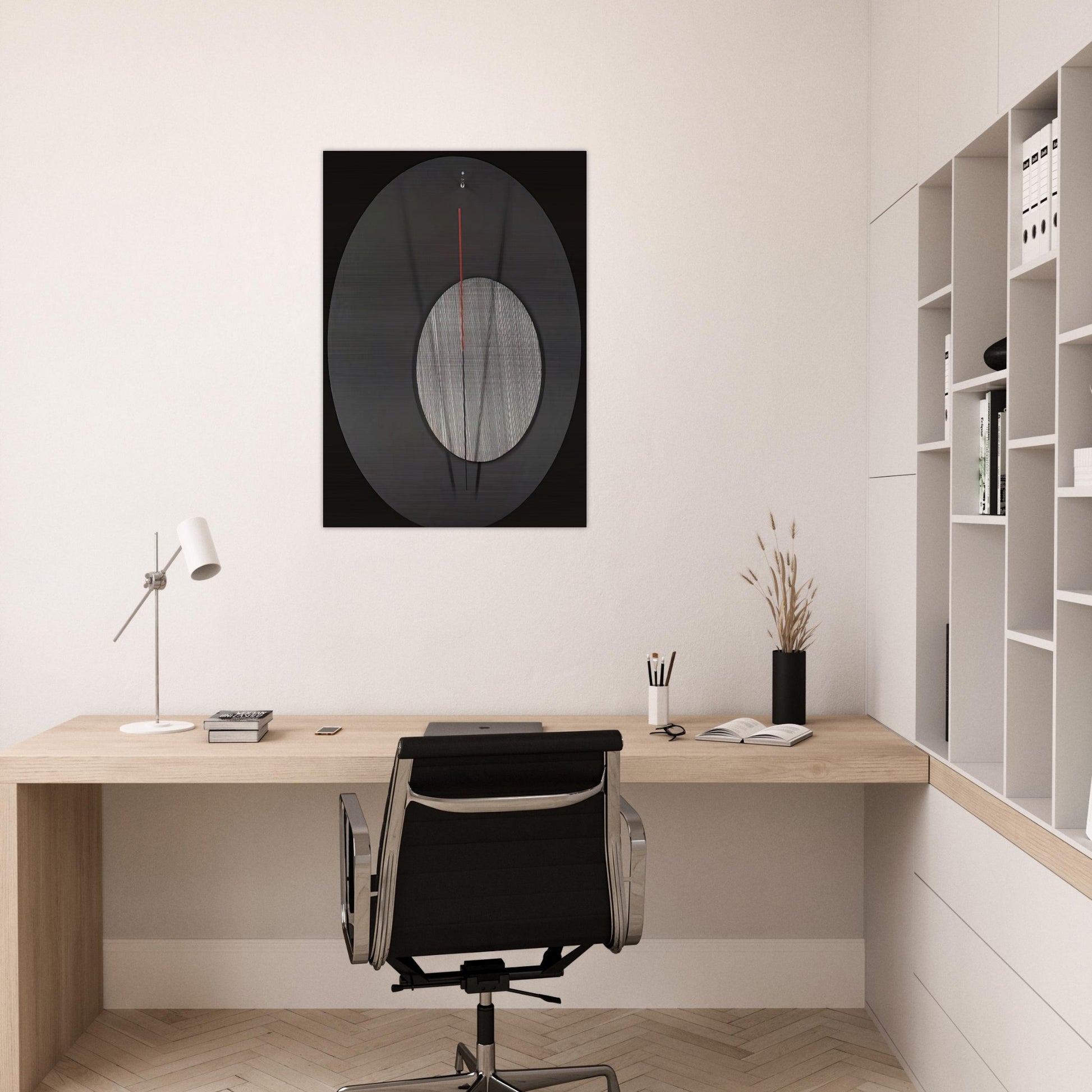 L OEIL DE BOEUF - Jesus Rafael Soto Brushed Aluminum Print - 70x100 cm / 28x40 inches | Jesus Rafael Soto Aluminum Print | Jesus Rafael Soto Prints