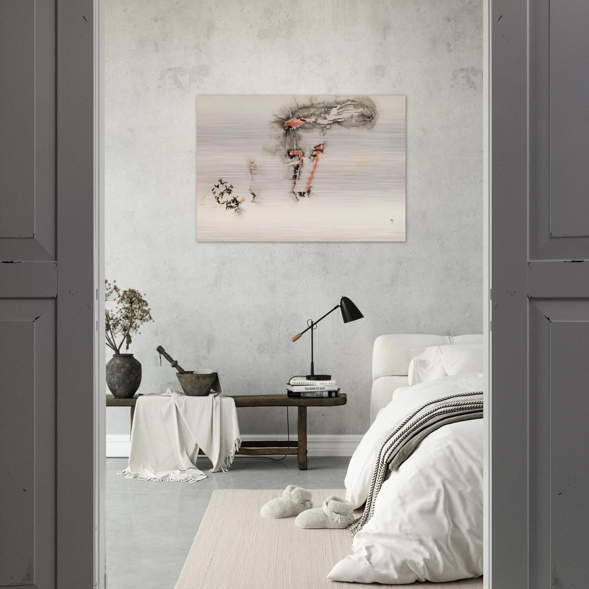 UNTITLED - Henri Michaux Brushed Aluminum Print - 70x100 cm / 28x40 inches | Henri Michaux Aluminum Print | Henri Michaux Prints