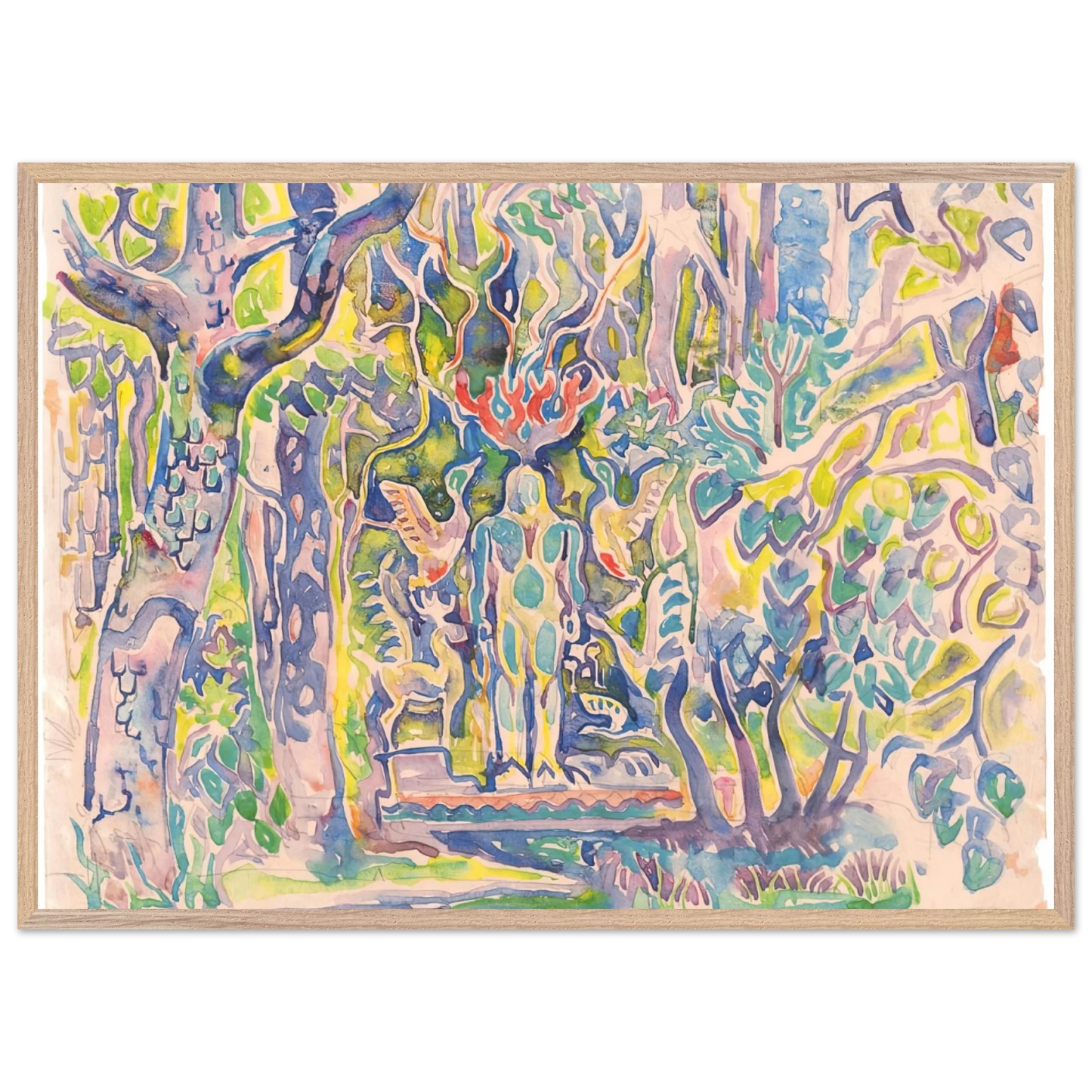 Walter Inglis Anderson - Walter Anderson Wall art - A1 (59.4 x 84.1  cm) - Premium Wooden Framed Poster With Fine Art Paper-canvas - Wood frame