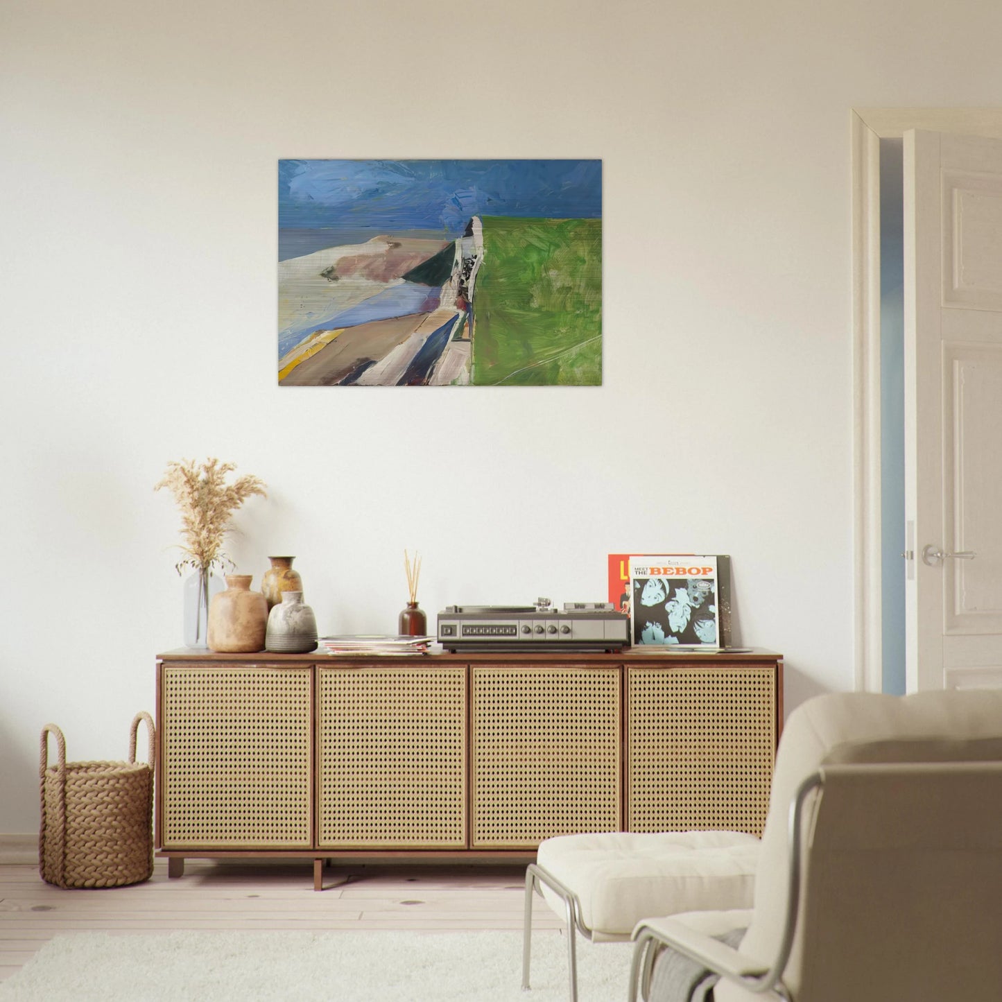 Seawall - Richard Diebenkorn Brushed Aluminum Print - 70x100 cm / 28x40 inches | Richard Diebenkorn Aluminum Print | Richard Diebenkorn Prints