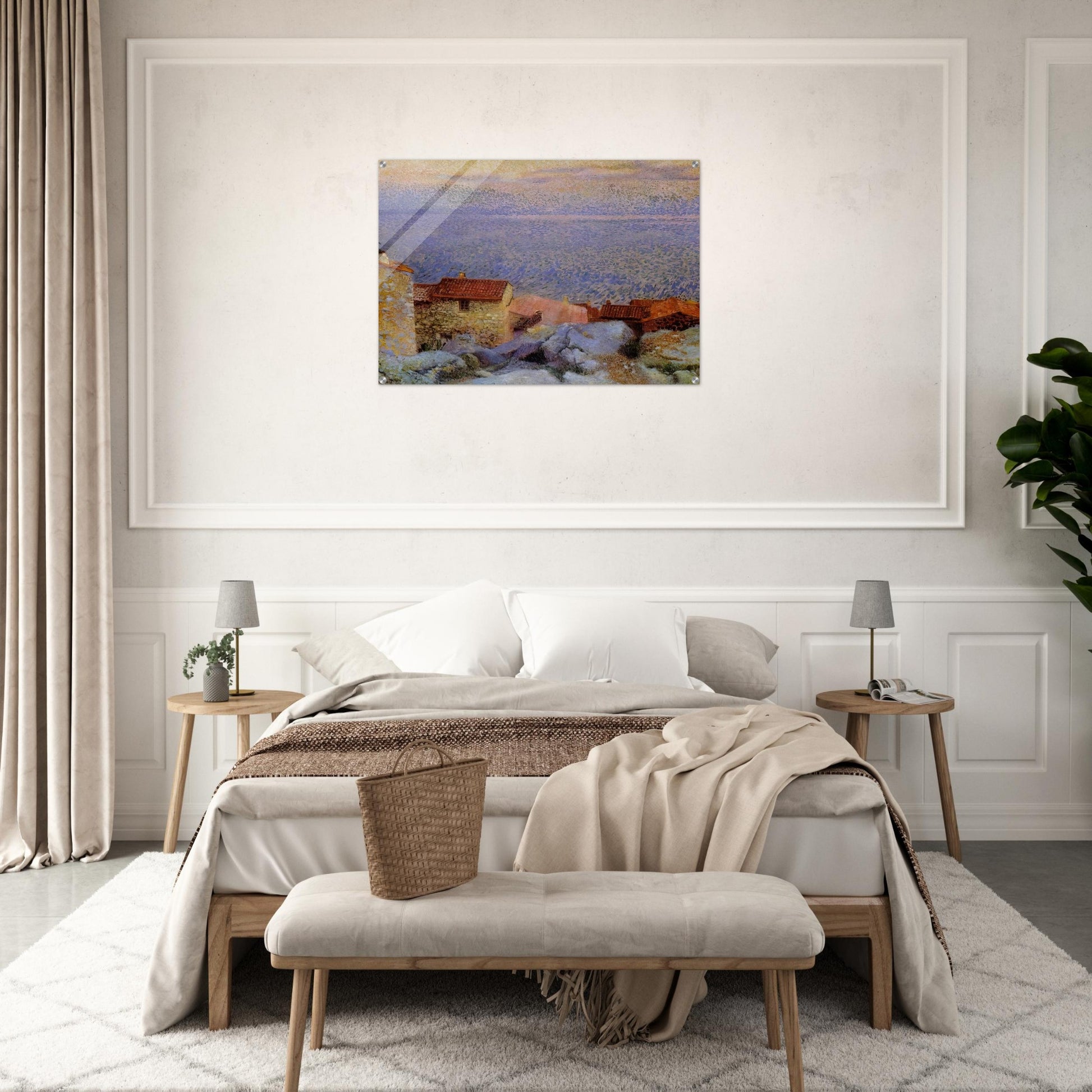 Coastal Landscape - Henri-Edmond Cross Acrylic Print - 70x100 cm / 28x40″ inches