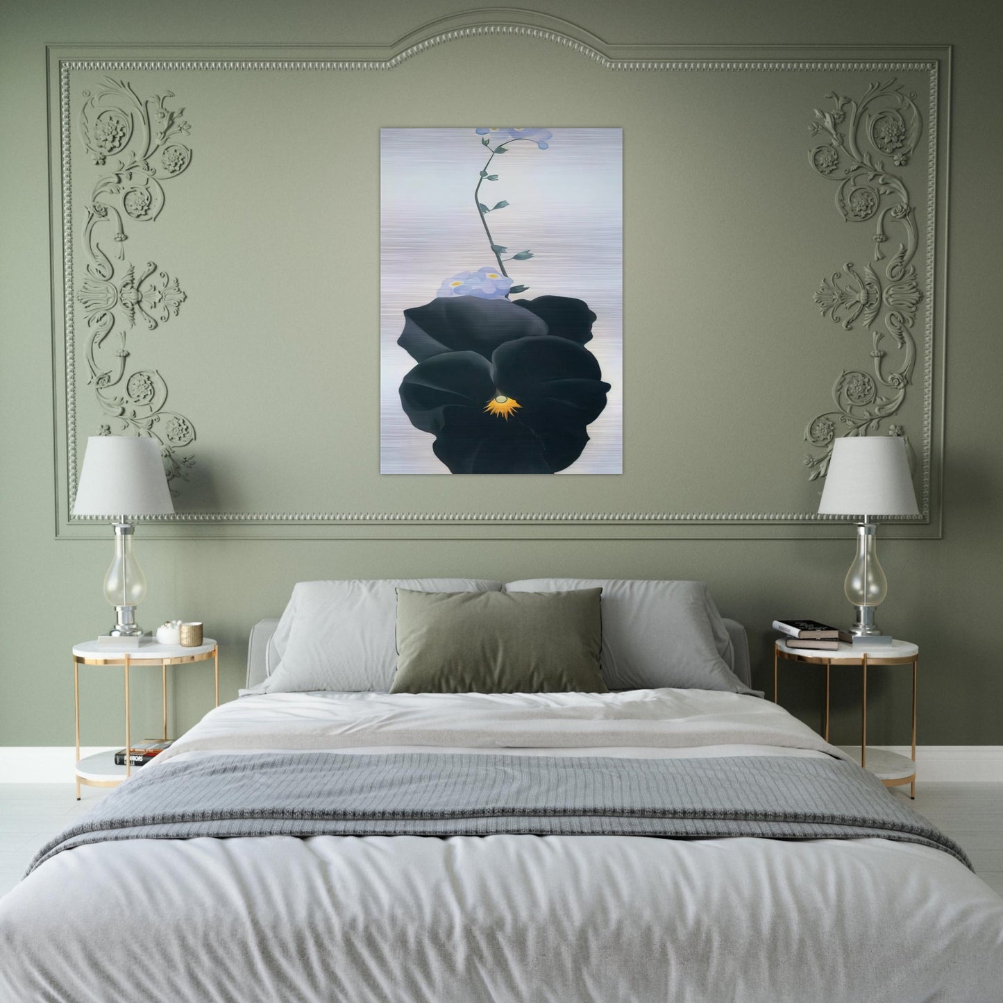 Pansy - Georgia O'Keeffe Brushed Aluminum Print - 70x100 cm / 28x40 inches | Georgia O'Keeffe Aluminum Print | Georgia O'Keeffe Prints