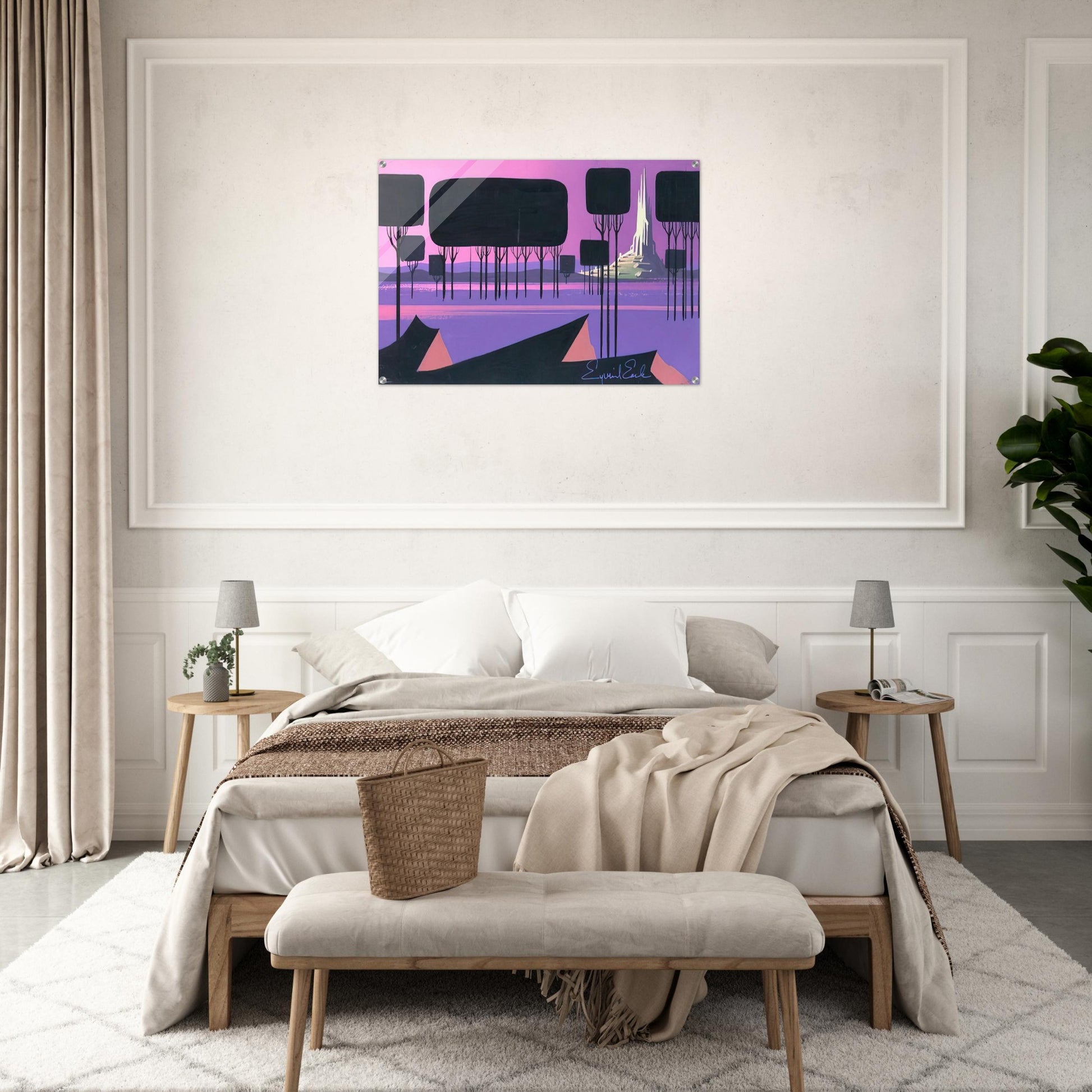 Sleeping Beauty - Eyvind Earle Acrylic Print - 70x100 cm / 28x40″ inches