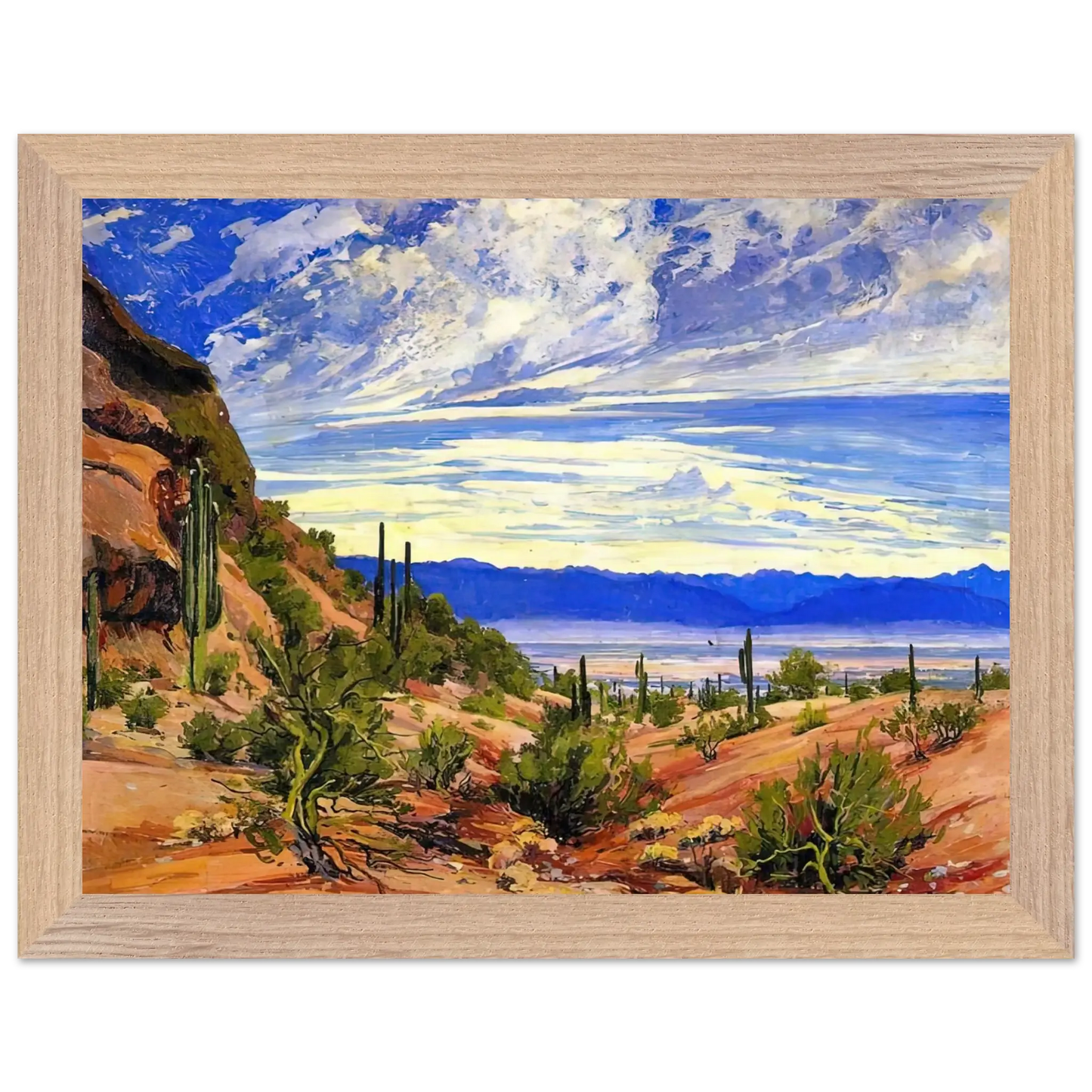 Maynard Dixon - WASHOE WICKIUP 1919 Wall art - A3 (29.7 x 42  cm) - Premium Wooden Framed Poster With Fine Art Paper - Wood frame