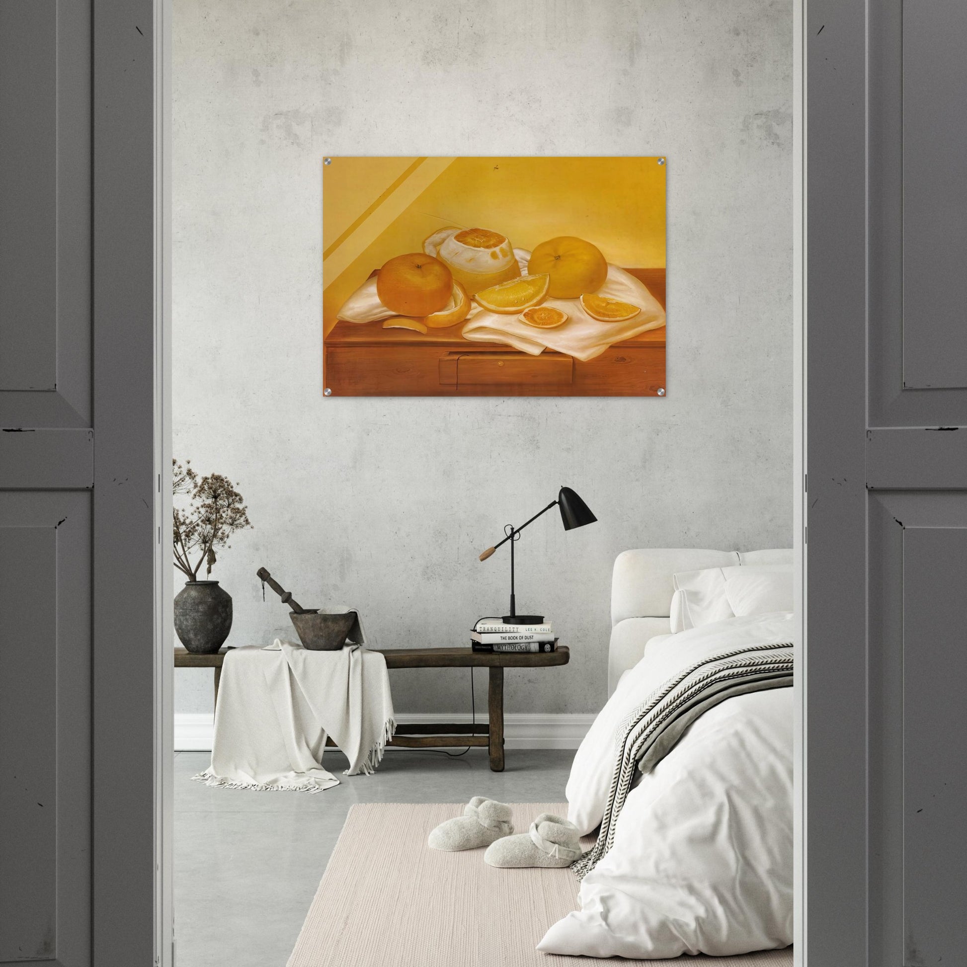 ORANGES - Fernando Botero Acrylic Print - 70x100 cm / 28x40″ inches
